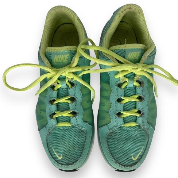 Nike Flex Women's Training Sneakers Size 8.5 Blue Yellow Waffle Running Walking - Picture 4 of 12